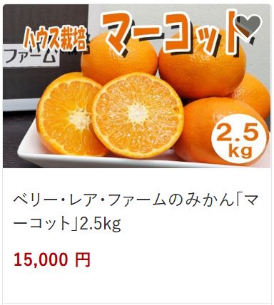 ベリーレアファームマーコット15,000円